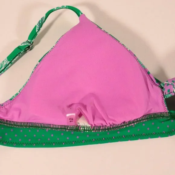 NWOT Seafolly X Revolve Bandana Bay Fixed Tri Bikini Top - Picture 5 of 15